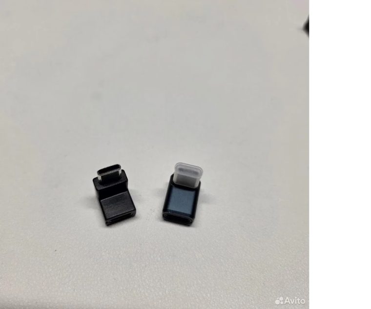 Переходник Type-C папа мама угловой USB-C