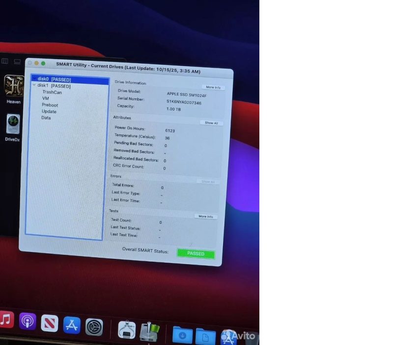 SSD 1TB Mac Pro оригинал